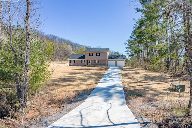 3424 Walker Cir, Lenoir, NC 28645 - colonial inspired home with a forest view and driveway