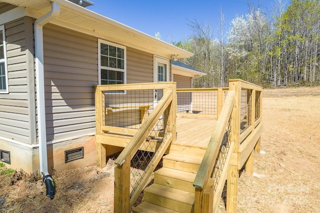 3424 Walker Cir, Lenoir, NC 28645 - deck featuring stairs