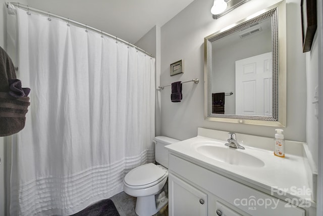 7123 Meyer Rd, Fort Mill, SC 29715 - bathroom with visible vents, vanity, and toilet