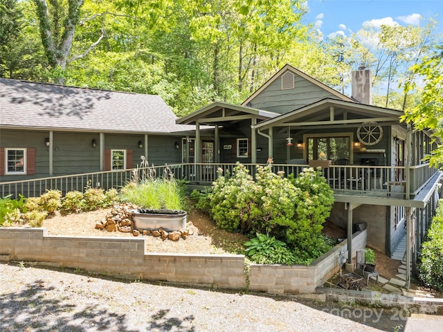 62 Cosmic Ln, Waynesville, NC 28786 - ranch-style house featuring a chimney