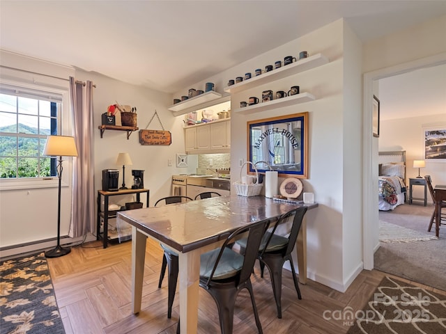 62 Cosmic Ln, Waynesville, NC 28786 - dining area with baseboards