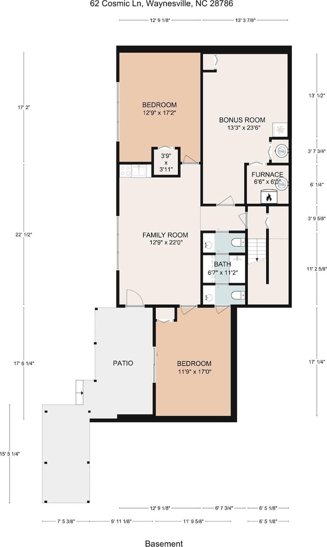 62 Cosmic Ln, Waynesville, NC 28786 - floor plan / room layout