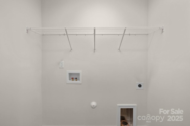 1841 Bear St, Charlotte, NC 28213 - washroom with gas dryer hookup, hookup for an electric dryer, laundry area, and hookup for a washing machine