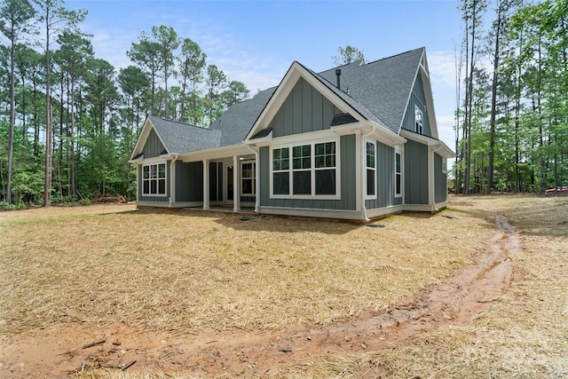 925 Twin Lakes Rd, Rock Hill, SC 29732 - back of house with roof with shingles and board and batten siding
