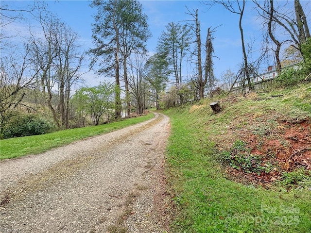 view of road