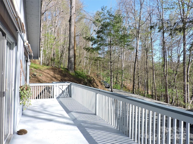 view of wooden terrace