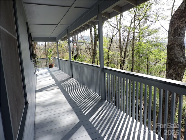 view of deck