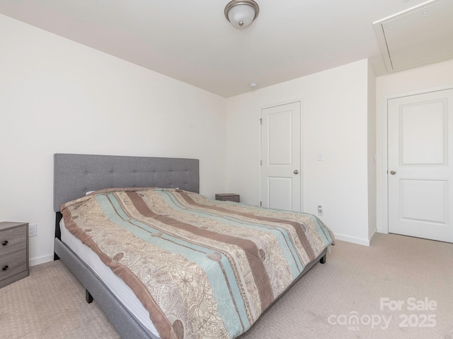 11010 Redcoat Hill Ln, Huntersville, NC 28078 - carpeted bedroom featuring attic access and baseboards