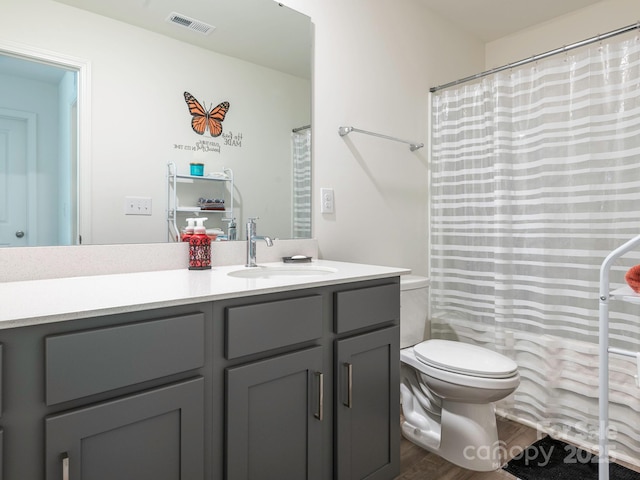 11010 Redcoat Hill Ln, Huntersville, NC 28078 - full bath featuring wood finished floors, toilet, and vanity
