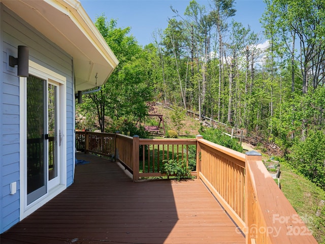 15 Sassy Ln, Asheville, NC 28805 - view of wooden terrace