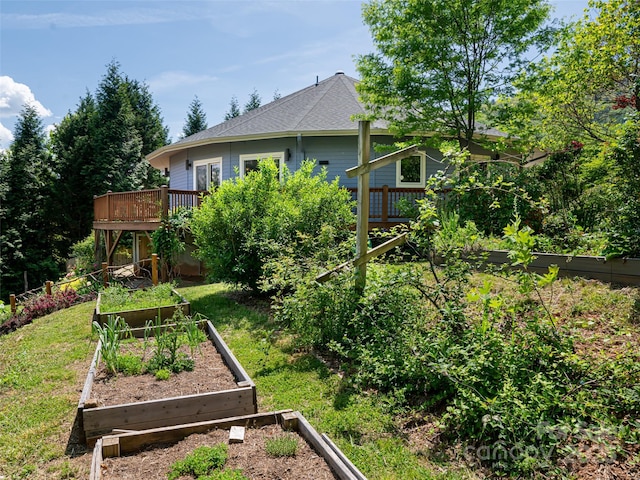 15 Sassy Ln, Asheville, NC 28805 - view of yard with a garden and a deck