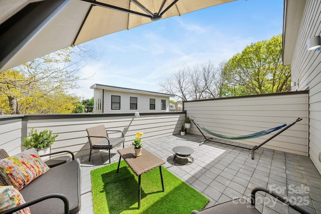 1115 Greenleaf Ave Unit B, Charlotte, NC 28202 - view of patio with a balcony