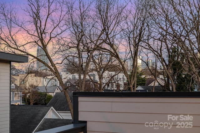 1115 Greenleaf Ave Unit B, Charlotte, NC 28202 - view of garage at dusk