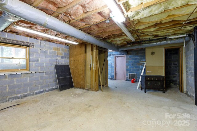 567 Willie Ln, York, SC 29745 - basement featuring concrete block wall