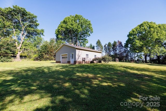 567 Willie Ln, York, SC 29745 - view of yard featuring an outdoor structure and a garage