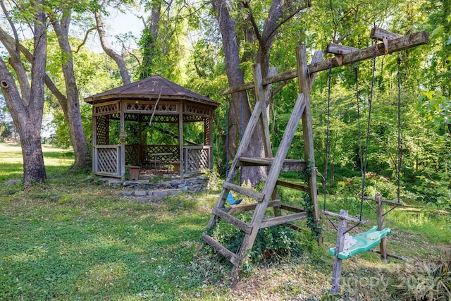 567 Willie Ln, York, SC 29745 - view of yard with a gazebo