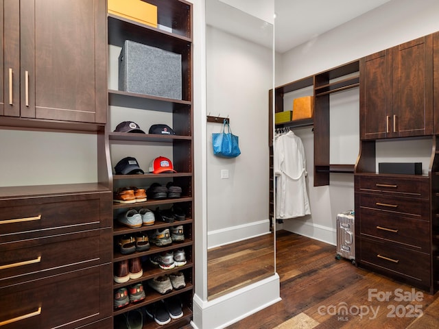 61 Back Bone Way Unit 203, Sylva, NC 28779 - walk in closet featuring dark wood-type flooring