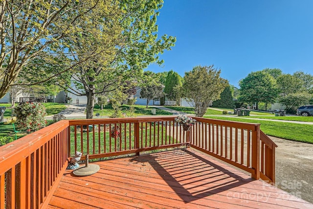 3939 Archer Notch Ln, Huntersville, NC 28078 - wooden terrace with a yard