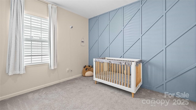 2333 Talon Point Cir, Fort Mill, SC 29715 - unfurnished bedroom with carpet, baseboards, and a nursery area