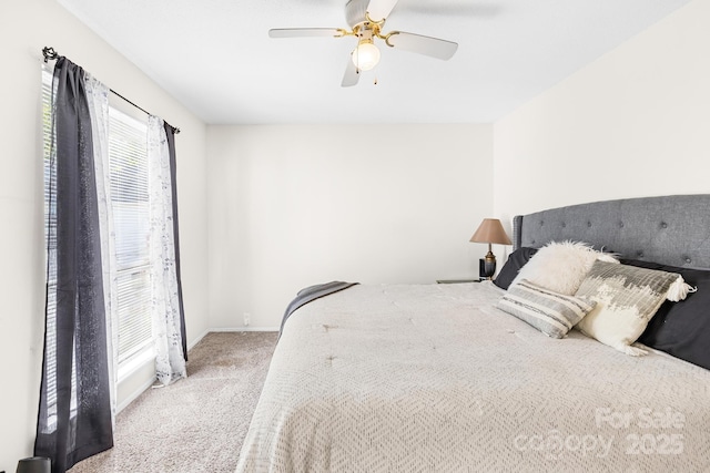 7407 Mystic Ln, Charlotte, NC 28227 - bedroom featuring baseboards, carpet, and ceiling fan