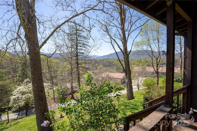 view of mountain backdrop