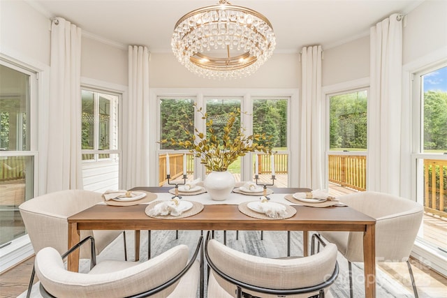 426 Walden Trl, Waxhaw, NC 28173 - sunroom with a notable chandelier