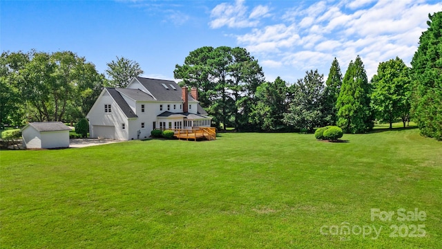 426 Walden Trl, Waxhaw, NC 28173 - view of yard with a deck and a garage