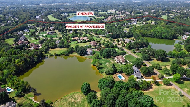 426 Walden Trl, Waxhaw, NC 28173 - bird's eye view with a water view