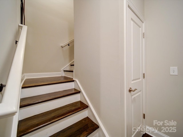 view of stairway
