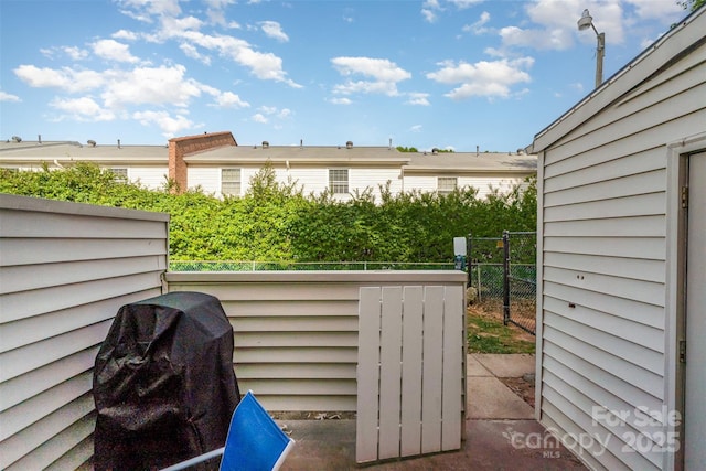 exterior space with fence