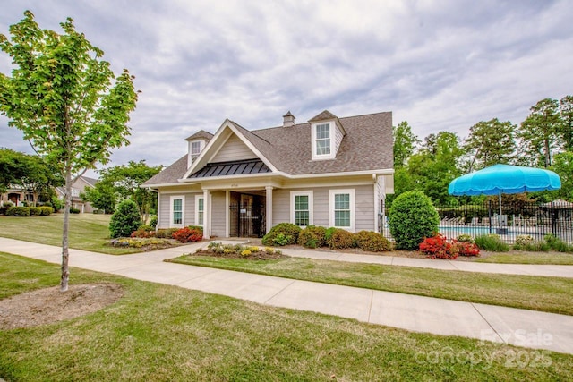 10707 Charmont Pl, Huntersville, NC 28078 - view of front of property featuring roof with shingles and a standing seam roof