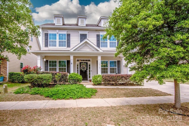 10707 Charmont Pl, Huntersville, NC 28078 - view of front facade with covered porch