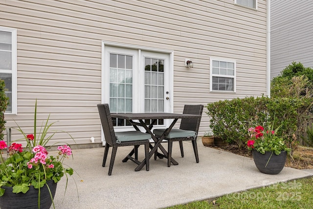 view of patio / terrace featuring outdoor dining area