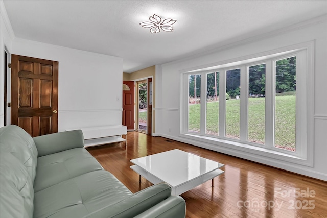 182 Freedom Mill Rd, Gastonia, NC 28052 - living room with baseboards, wood finished floors, and plenty of natural light