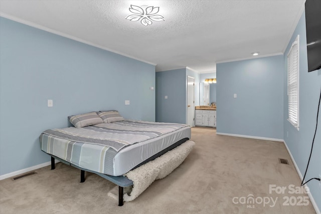182 Freedom Mill Rd, Gastonia, NC 28052 - bedroom with visible vents, ornamental molding, and carpet flooring