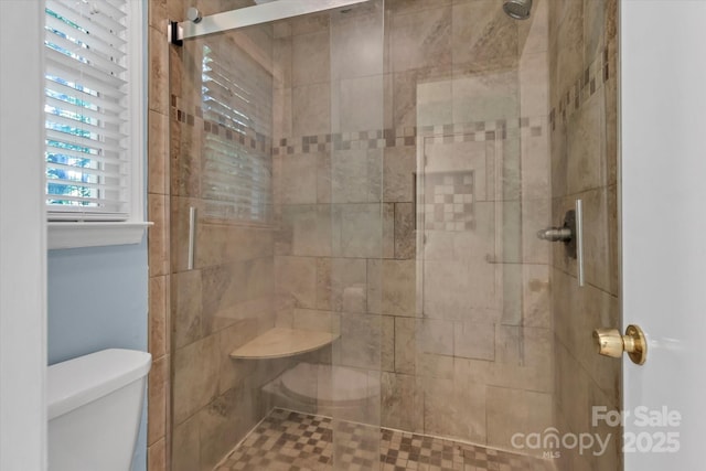 182 Freedom Mill Rd, Gastonia, NC 28052 - full bathroom with a tile shower and toilet