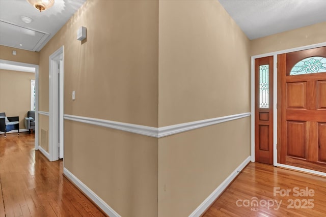 182 Freedom Mill Rd, Gastonia, NC 28052 - entryway featuring baseboards and wood finished floors