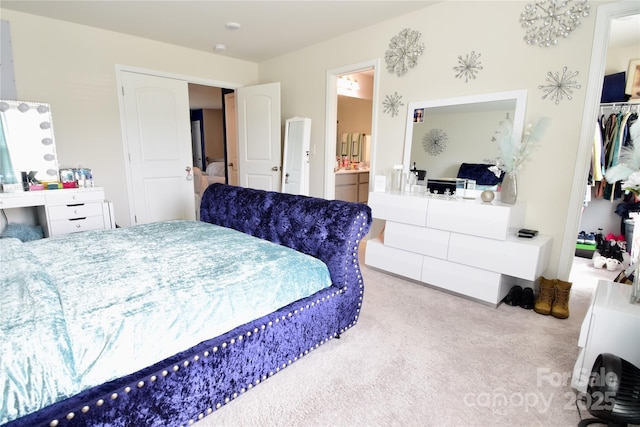 525 San Marco Dr, Gastonia, NC 28056 - bedroom with a closet, a spacious closet, carpet flooring, and ensuite bathroom