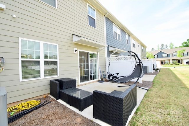 525 San Marco Dr, Gastonia, NC 28056 - view of patio / terrace with cooling unit and fence