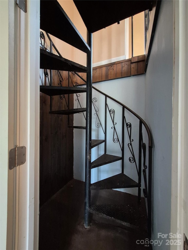 view of staircase