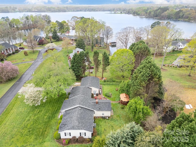 106 S Oakwood Dr, Kings Mountain, NC 28086 - bird's eye view with a residential view and a water view