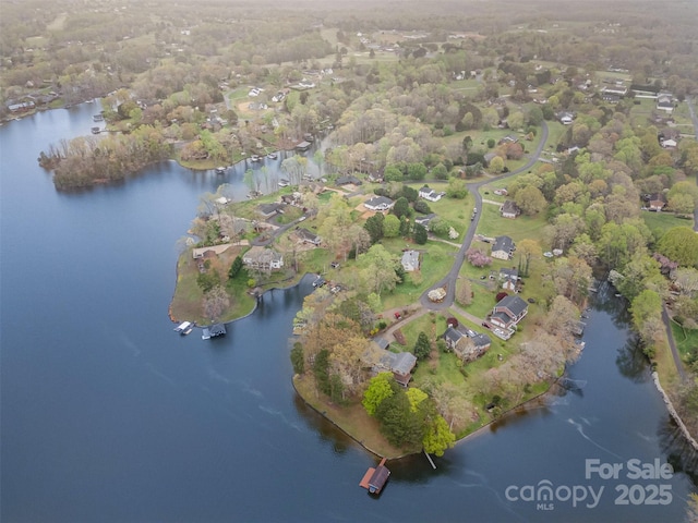 106 S Oakwood Dr, Kings Mountain, NC 28086 - drone / aerial view featuring a forest view and a water view