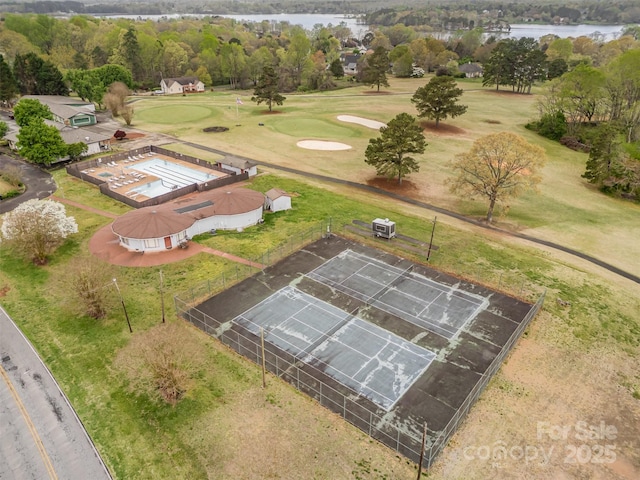 106 S Oakwood Dr, Kings Mountain, NC 28086 - bird's eye view with a water view