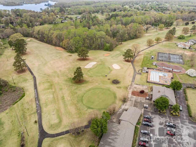 106 S Oakwood Dr, Kings Mountain, NC 28086 - bird's eye view with view of golf course and a water view