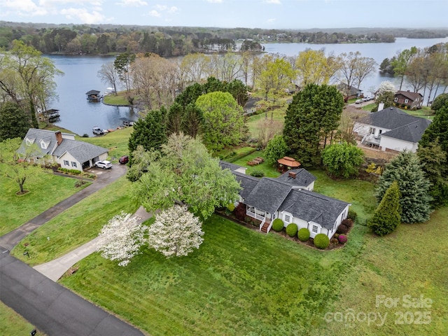 106 S Oakwood Dr, Kings Mountain, NC 28086 - drone / aerial view with a water view