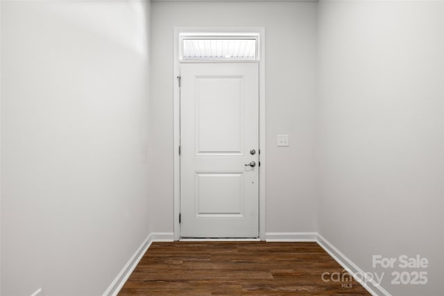 1933 Tin Roof Ln, Monroe, NC 28112 - entryway with dark wood-style floors and baseboards