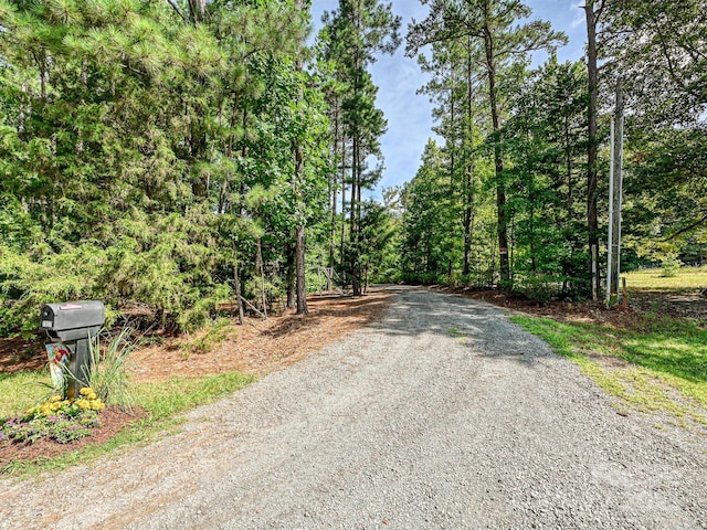 view of road