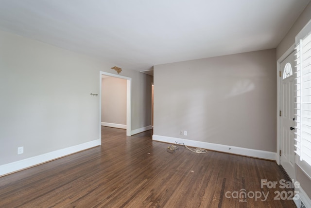 4920 Raymond Pl, Charlotte, NC 28205 - spare room with wood finished floors and baseboards