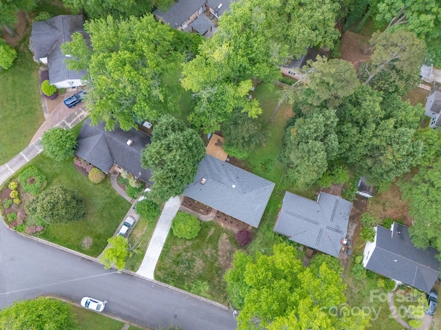 4920 Raymond Pl, Charlotte, NC 28205 - aerial overview of property's location featuring nearby suburban area