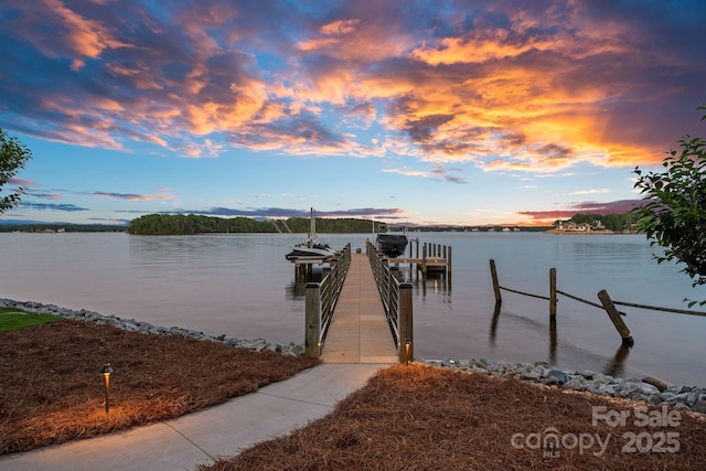 7861 Live Oaks Dr, Denver, NC 28037 - dock featuring a water view